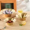 Cuenco de ensalada de acero inoxidable estilo coreano, tazón de una sola capa para cocinar fideos fríos, tazón grande para sopa, fideos bibimbap dorados, tienda de barbacoa para el hogar