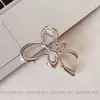 Nova Moda Linha Relaxada Metal Prata Grampo de Cabelo Ondulado Grampo Feminino Pequeno Presilha na Parte de Trás da Cabeça Acessórios de Cabelo Adorno de Cabeça