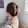 Otoño e Invierno Coreanos Accesorios para el Cabello Peludos Clip para Agarrar el Cabello Pinza para el Cabello Niñas Agarre para el Cabello Tocado de Color de Celebridad de Internet