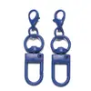 Hebilla de puerta en forma de U de aleación de zinc pintada de colores con cierre de langosta juego de dos piezas llavero de bricolaje juguete accesorio de hebilla colgante venta al por mayor
