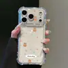 Funda Floral de Oso Adecuada para Funda de Teléfono Apple 17 Iphone16Promax Dibujos Animados 15Plus Modelo Nuevo 14 Cobertura Completa