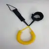 Ventas directas del fabricante de accesorios para tablas de surf: Cuerda de resorte de PU negra, procesamiento de cuerda de seguridad para tabla de surf