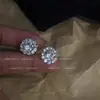 Brincos Zircônia Cintilantes Estilo Coreano para Mulheres, Luxo Acessível de Nicho, Brincos de Alta Qualidade Sem Furo, Brincos Exquisitos e Versáteis