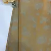 Arce Dorado Sombra Gloria de la Mañana Oro Estampado Floral Tela Vestido Qipao para Mujer Satén Dorado Tela Floral