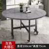 Mesa de Jantar Dobrável com Rodas, Doméstica, Apartamento Pequeno, Mesa Redonda Grande Móvel, Multifuncional, Durável, Mesa Dobrável para Comer