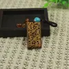 Llavero Colgante Tallado en Madera de Durazno Paz y Bendición Colgante de Coche de Madera Regalo de Lugar Pintoresco Se Puede Tallar con Logo