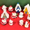 Bolsa de material DIY de pegamento en crema Nueva serie de Santa Anciano muñeco de nieve casa accesorios para muñecas pequeñas funda para teléfono móvil hecha en casa