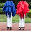 Parasol Telescópico Plegable de Cuatro Esquinas, Toldo Cuadrado para Puesto de Mercado, Refugio de Lluvia de Cuatro Patas, Paraguas Grande para Uso en Exteriores con Texto Impreso