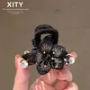 Pinza para el Cabello con Forma de Flor y Pedrería con un Ambiente de Alta Gama y Elegante, Adecuada para Peinados Semirecogidos, Pinza de Tiburón para la Parte Posterior de la Cabeza, Nuevo Accesorio Versátil para el Cabello 2026