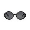 Lentes Xunge 95130 redondos color jalea carey montura pequeña foto callejera gafas de sol de color sólido gafas de sol para mujer gafas de sol para hombre