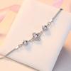 Corea del Sur Moda Simple Nuevo Pulsera de Trébol de Cuatro Hojas para Mujer Elegante Combinable Trébol de Cuatro Hojas de la Suerte Pulsera Creativa