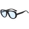 Gafas Retro Europeas y Americanas de Montura Grande para Adelgazar Rostro Redondo Gafas de Sol de Tendencia Europeas y Americanas de Viga Única para Hombre y Mujer Gafas de Sol Transfronterizas para Hombre Mujer