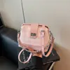 Bolsa Pequena Transfronteiriça Feminina 2026 Nova Moda Verão Casual Xadrez Bolsa Almofada Estilo Coreano Corrente Ombro Único Transversal