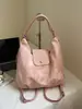Bolsa Tote Plissada Grande Capacidade Estilo Retrô para Mulheres 2026 Nova Estilo Casual Ombro Único Ombro Duplo Transversal Bolsa Três Vias
