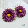 Flor Artificial Crisantemo del Sol Crisantemo Pequeño de Mil Capas Fabricante Mayorista Tocado Estilo Antiguo Bandera de Cabeza Producción Estilo Pastoral Decoración del Hogar