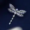 Broche de Corsage Animal de Lujo Ligero Accesorio Broche de Libélula Perla Broche Redondo de Perla de Agua Dulce