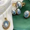 Juego de Joyería Mabe de Aguas Profundas Naturales para Mujer, Conjunto Versátil y Retro de Cuatro Piezas, Ventas Directas de Fábrica y Joyería al Por Mayor