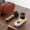 Conjunto de Chá de Viagem Portátil ao Ar Livre Cerâmica Copo Rápido para Chá Conjunto para Evento Corporativo Presente para Cliente com Logo