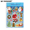 Pegatinas de Papel de Dibujos Animados Navideños DIY de Expresión de Venta Caliente Transfronteriza Pegatinas Selladoras para Decoración de Muñeco de Nieve Árbol de Navidad