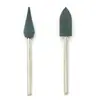 Cabeça de moagem de gergelim com haste de 2,35 mm, cabeça de moagem de borracha, cabeça de moagem de borracha e couro, ferramenta de polimento e remoção de ferrugem de metal, alumínio e jade