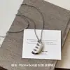 Colar com Pingente de Pente Divertido em Aço Titânio Que Não Desbota para Mulheres Design Único Corrente Longa para Suéter Acessórios Personalizados