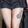 Pegatina de Tatuaje Sanskrita Mariposa Fénix Combinación Deslumbrante Creativa para Brazo y Pierna de Hombres y Mujeres Impermeable, Resistente al Sudor y de Larga Duración