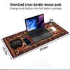 Estilo Retro Popular Transfronterizo Estilo Persa Lujo Ligero Alfombrilla para Ratón Teclado de Computadora Patrón Antideslizante Cuadrado Pequeño Pad para Escritorio de Oficina