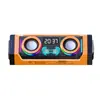 V18 Mecha Cañón Pequeño Altavoz Bluetooth Transparente Colorido Tws Portátil Altavoz Pequeño Alta Potencia Subwoofer para Exteriores