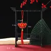 Estilo Chinês Peixe Auspicioso Decoração Pendente Festiva para o Ano Novo Tassel Bordado Sachê Em Estoque Viagens Seguras Decoração Pendente para Carro