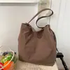 Bolsa de Lona Casual y Ligera para Mujer 2025 Nuevo Verano Gran Capacidad Versátil Bolso Tote Bolso de Hombro para Estudiante