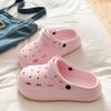 Zuecos de Verano para Mujer con Aumento de Altura, Versátiles para Viajar, Antideslizantes para Interiores, Resistentes al Olor, Sandalias Cerradas de Eva Ultracómodas
