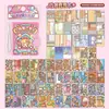 Pegatinas de Vestir Mochi Doudou Pequeño Sin Cortar Dos en Uno Divertidas Creativas para Niños Niñas Escena de Dibujos Animados Pegatinas