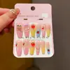 Pegatinas de Uñas para Niñas, Frescas y Lindas, Pegatinas de Uñas Largas de Alta Gama, Uñas Postizas de Pegamento Gelatina, Removibles
