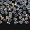 Cuentas Sueltas de Cristal de Venta Caliente Transfronterizas con Dos Extremos Puntiagudos Material para Pulsera Collar de Joyería DIY Cuentas de Vidrio de Cristal Semi-Ab