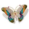 Lanhao Broche de Borboleta Delicado e Colorido da Moda e Ecologicamente Correto Luxo Acessível Elegante Esmalte Colorido Diamante Corsage Estilo Quente Transfronteiriço