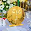 BT307 tarjeta de mesa redonda acrílica en blanco transfronteriza número de mesa para boda tarjeta de mesa DIY tarjeta de asiento personalizada