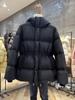 Chaqueta acolchada de algodón negra de industria pesada europea para mujer, invierno, nuevo diseño, gruesa