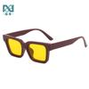 23 Nuevas Gafas de Sol de Moda Retro Cuadradas Unisex Transfronterizas Europeas y Americanas Tridimensionales al por Mayor Parasol