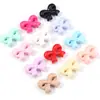 Color Sólido Acrílico Chapado AB Qq Corbata de Moño Cuentas Sueltas DIY Cadena para Teléfono Móvil Accesorios para el Cabello Colgante para Bolso Accesorios de Joyería