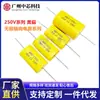 Capacitor MKP Amarelo Plano Axial 250V1/2.2/3/4/4.7/5.6/8.2/10/15/47UF Eletrodo Único