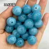 Cuentas Redondas Acrílicas de Dos Tonos Degradado de 16 mm con Agujero Recto, Cuentas Sueltas para Manualidades DIY, Cadenas de Teléfono, Pulseras y Accesorios de Joyería