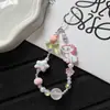 Novo Lanyard de Celular Estrela Desenho Animado Fofo Criativo Curto Feito à Mão com Contas Pingente de Câmera CCD Venda por Atacado