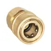 Acessórios Adaptadores para Máquina de Limpeza de Alta Pressão Bico de Água de Cobre Máquina de Limpeza Conexão Rápida de 2 Pontos 1/4 Latão 380 Acessórios