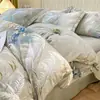 2026 Nuevo Juego de Cama de Cuatro Piezas 100% Algodón Cepillado con Impresión Digital Juego de Cama Clase A Estilo Otoño/Invierno