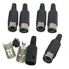 Suministros del Fabricante Clavijas para Computadora, Tomas Médicas, Conectores de Ensamblaje, Conectores Macho Din 5P Grandes Tipo Soldadura con Núcleo D5 Grande