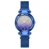 Procesamiento y Personalización de Comercio Exterior Nuevo Gradiente Digital Luminoso Perezoso Hierro Magnético Correa Reloj de Mujer Reloj de Mujer Reloj de Cuarzo