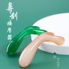 Raspador de Ponte do Nariz de Resina, Massageador Facial para o Nariz, Bastão de Acupressura para Beleza, Gua Sha Facial Meridianos, Resina Natural