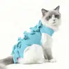 Traje de esterilización para mascotas, traje quirúrgico para gatos, traje para destete de gatas, ropa con correa anti-lamido y anti-pérdida de pelo, ropa post-cirugía para mascotas anti-pérdida de pelo