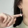Pendientes Largos de Borla Perla Estilo Francés Super Hada Suaves Moda Estilo Frío Lujo Ligero Joyería para Orejas de Gama Alta para Mujeres