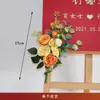 Nuevo Estilo Chino Señal de Agua Artificial Juego Completo de Trípode Floral Bolsa de Papel Combinación de Flores Celebración de Inauguración de Exposición Metabo